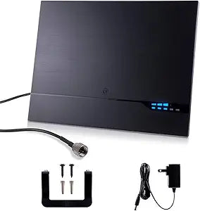 GE 40529 Amplified HD TV Antenna - Long Range, 4K Ready