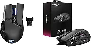 EVGA X20 Wireless Gaming Mouse & X15 MMO Mouse