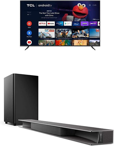 TCL 4 Series 75" 4K UHD HDR Smart Android TV Bundle