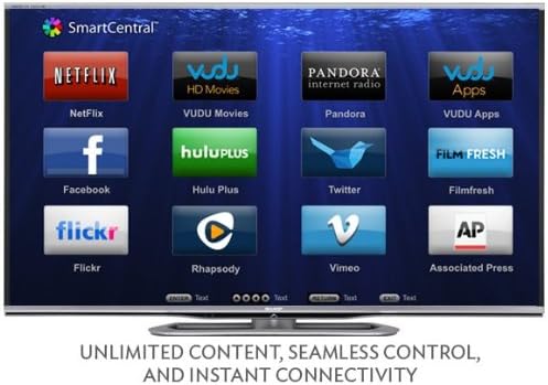 Sharp LC60LE857U 60-Inch 1080p 240Hz Smart LED 3D HDTV