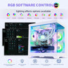 HOENGAGER Panorama Ryzen 7 RTX 5060 Ti Gaming Desktop PC