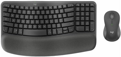 Logitech MK670 Wave Keys Ergonomic Keyboard and Mouse Combo Renewed