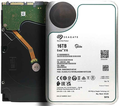 Seagate Exos X16 16TB 7200 RPM SATA 6Gb/s Enterprise HDD Renewed