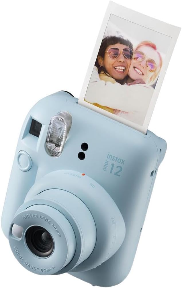 Fujifilm FJFMINI12HBBL Instax Mini 12: Blue Holiday Bundle, Instant Camera