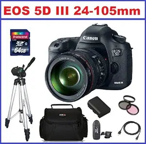 Canon EOS 5D Mark III DSLR Camera 24-105mm Lens Bundle