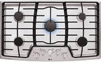 LG LCG3611ST 36-Inch Stainless Steel Gas Cooktop, 5 Burners