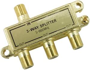 GE 23232 AV Signal Splitter (3-Way)