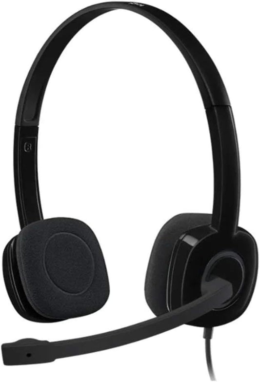 Logitech 981-000587 H151 Stereo Headset: Multi-Device, Mic, 3.5mm Jack