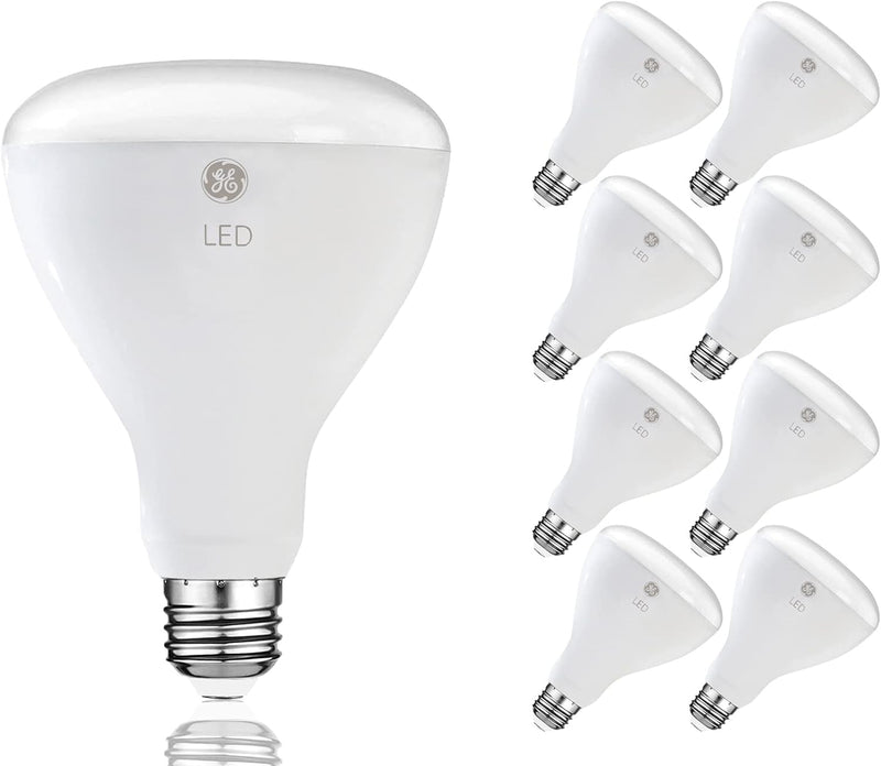 GE Daylight BR30 LED Light Bulb 65W Equivalent (8-Pack) — main product image
