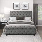 Lexicon 194840156680 Nairne Cal King Sleigh Bed - Dark Gray