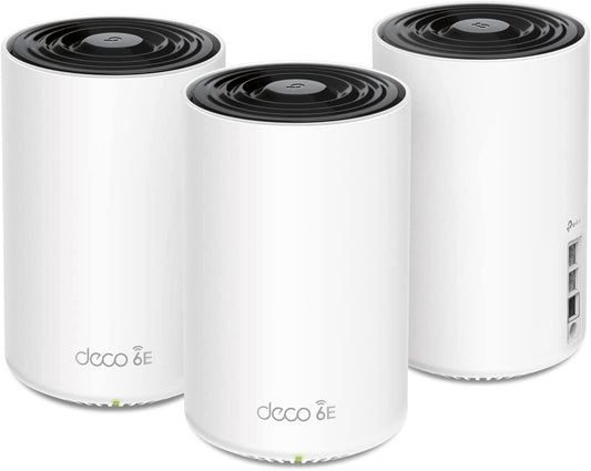 TP-Link Deco XE75 Pro(3-pack) AXE5400 Tri-Band WiFi 6E Mesh