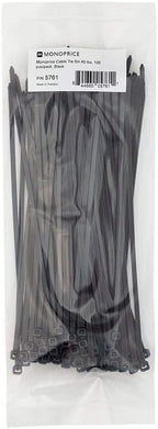 Monoprice 105761 Cable Tie 8 inch Black 100-Pack