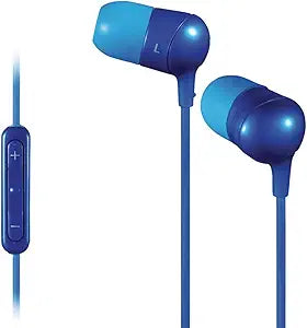 JVC HAFR50A "Marshmallow" Headphones with Mic - Blue