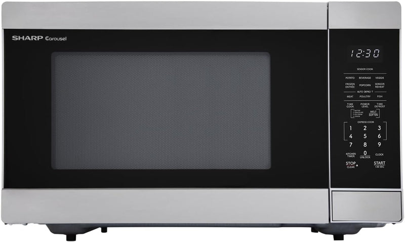Sharp SMC1662KS 1.6 CuFt Stainless Steel Countertop Microwave — main product image