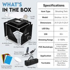 SHOTTIXA XL Extra-Large Photo Studio Light Box