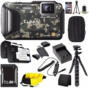 Panasonic DMC-TS6G-2 Lumix Waterproof Digital Camera Bundle