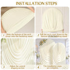 Tao-Ge Draped Stretchy Wedding Arch Backdrop Cover