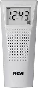 RCA BRC10 Bathroom Clock Radio Water-Resistant White