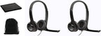 Logitech H390 USB Headset 2-Pack Noise Cancelling Mic