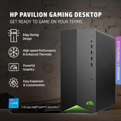 HP Pavilion Intel i7-11700F Desktop Tower with 32GB RAM