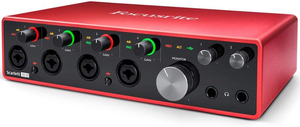 Focusrite Scarlett 18i8 3rd Gen Audio Interface - XLR Cable Bundle