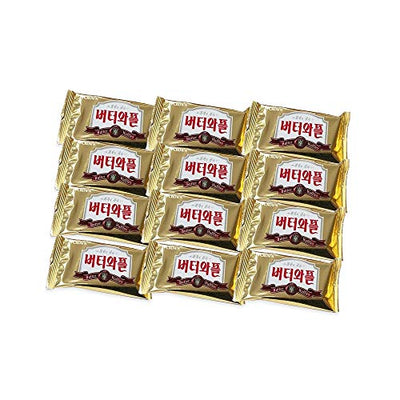Crown Butter Waffle Cookies - Korean Snack Souvenir