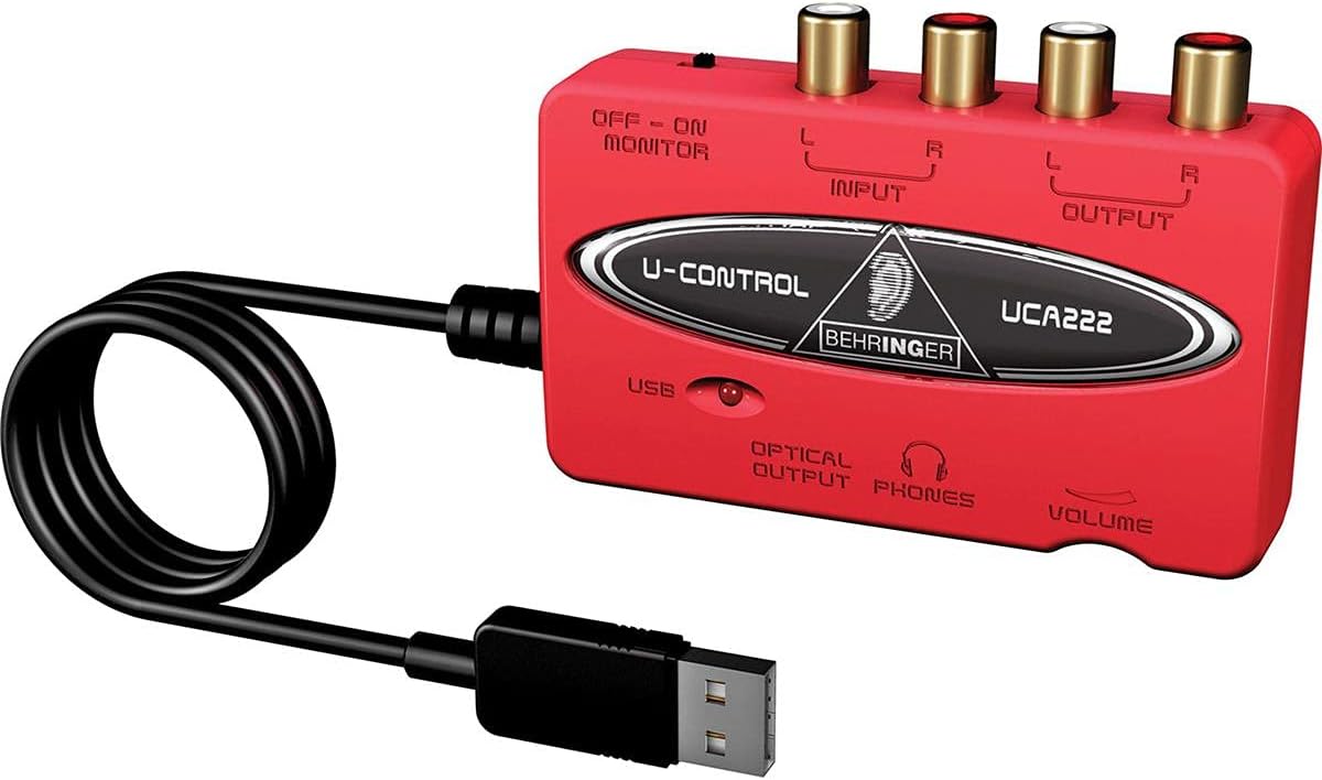Behringer UCA222 USB Audio Interface - Low Latency
