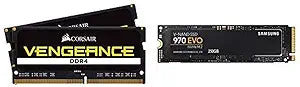 Corsair 16GB DDR4 SODIMM Kit with 250GB NVMe SSD