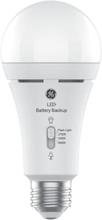 GE 93131819 LED+ Backup Battery Light Bulbs, 2-Pack