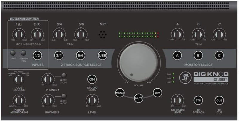 Mackie BIG KNOB STUDIO PLUS 4x3 Studio Monitor Controller — main product image