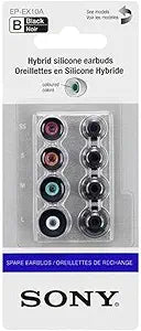 Sony EPEX10AB.AE In-Ear Headphones Replacement Pads (Black) — main product image