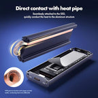 GRAUGEAR 20Gbps M.2 NVMe & SATA SSD Enclosure with Heatpipe Cooling