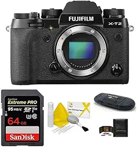 Fujifilm X-T2 Mirrorless Digital Camera Body with Bundle