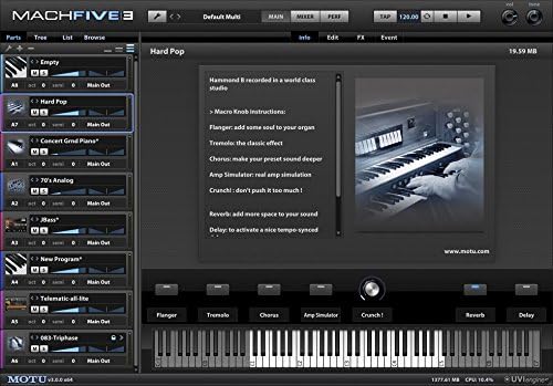 MOTU Machfive 3 Sampler Plug-in Software (iLok Required)