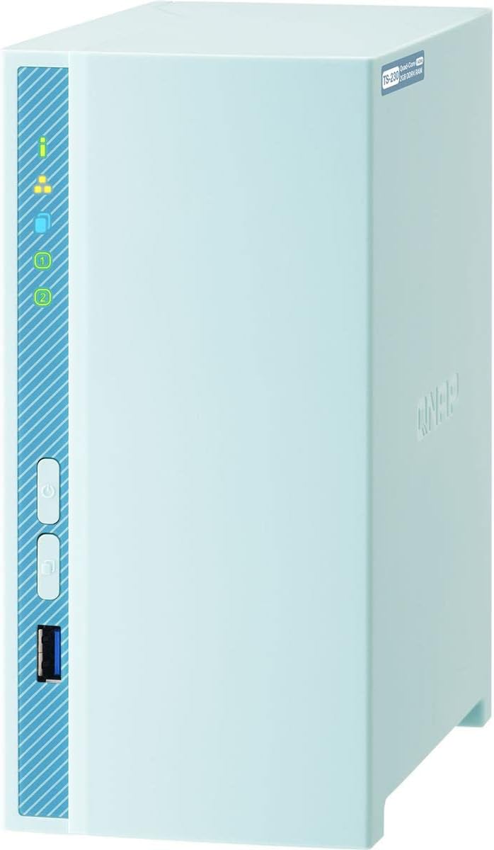 QNAP TS-230 2-Bay Home NAS 2GB DDR4 RAM