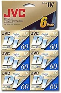 JVC 4332088172 Mini Digital Video Cassette 6-Pack
