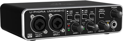 Behringer UMC202HD U-PHORIA USB Audio Interface with MIDAS Preamps