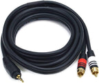 Monoprice 105598 6ft Premium 3.5mm to 2RCA Cable