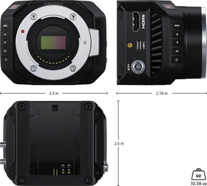 Blackmagic Design CINSTUDMFT/UHD/MRG2 Micro Studio Camera 4K G2 Bundle