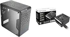 Thermaltake Smart 500W 80+ PSU with Cooler Master Q300L Case