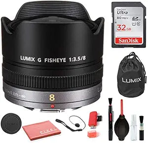 Panasonic H-F008 Lumix 8mm Fisheye Lens Micro Four Thirds