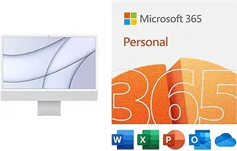 Apple IMac 2021 M1 8GB 256GB 24-inch Silver + Microsoft 365 Family