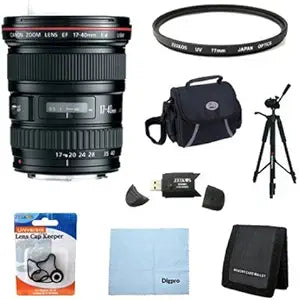 Canon EF 17-40mm f4L USM Wide Angle Zoom Lens Bundle