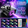 EN'DA Professional 1500W Fog Machine with LED Lights and Remotes