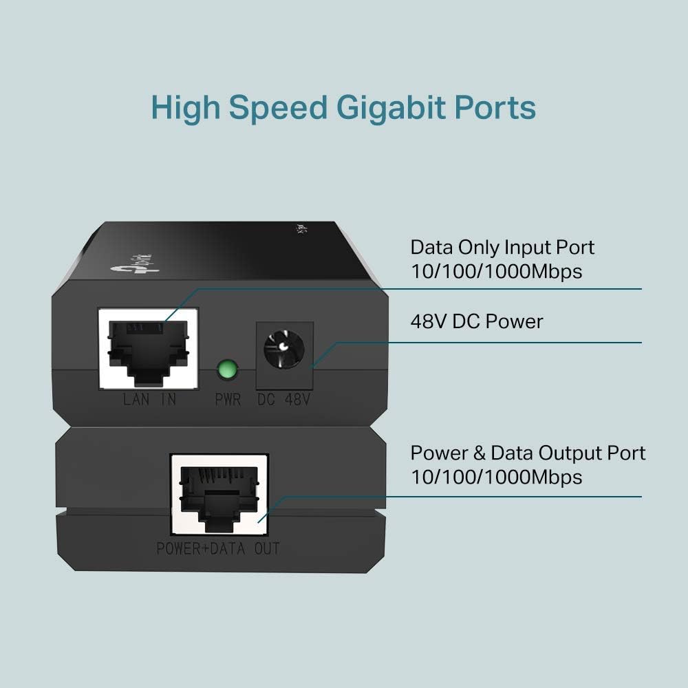 TP-Link TL-POE150S Gigabit PoE Injector Adapter