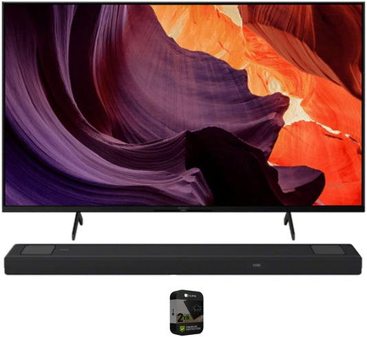 Sony E75SNKD55X80K 55" 4K TV Dolby Atmos Soundbar Bundle