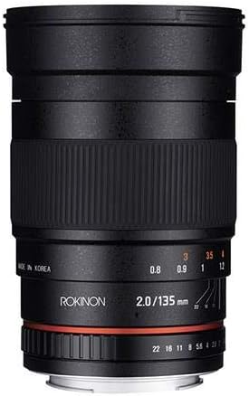 Rokinon 135M-C 135mm F2.0 Telephoto Lens Canon
