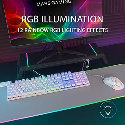 Mars Gaming MK422 RGB Mechanical Keyboard with Red Switches