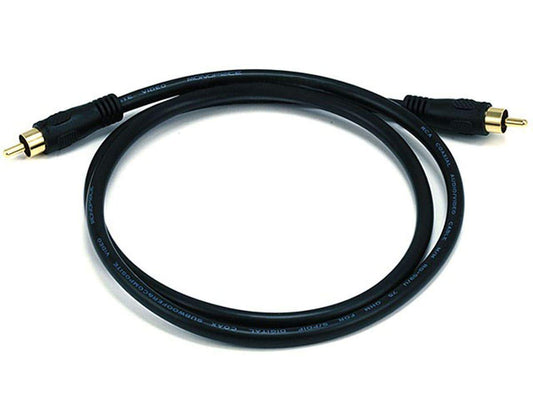 Monoprice 102743 75 Ohm Digital Coaxial RCA Cable Black