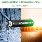 CASFROM Button Top Rechargeable Ni-MH Batteries 4 Pack